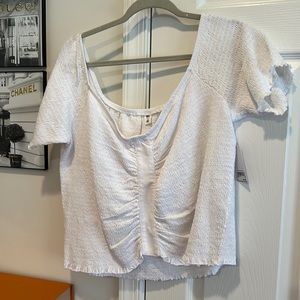 NWT Perfect White Off-Shoulder Blouse